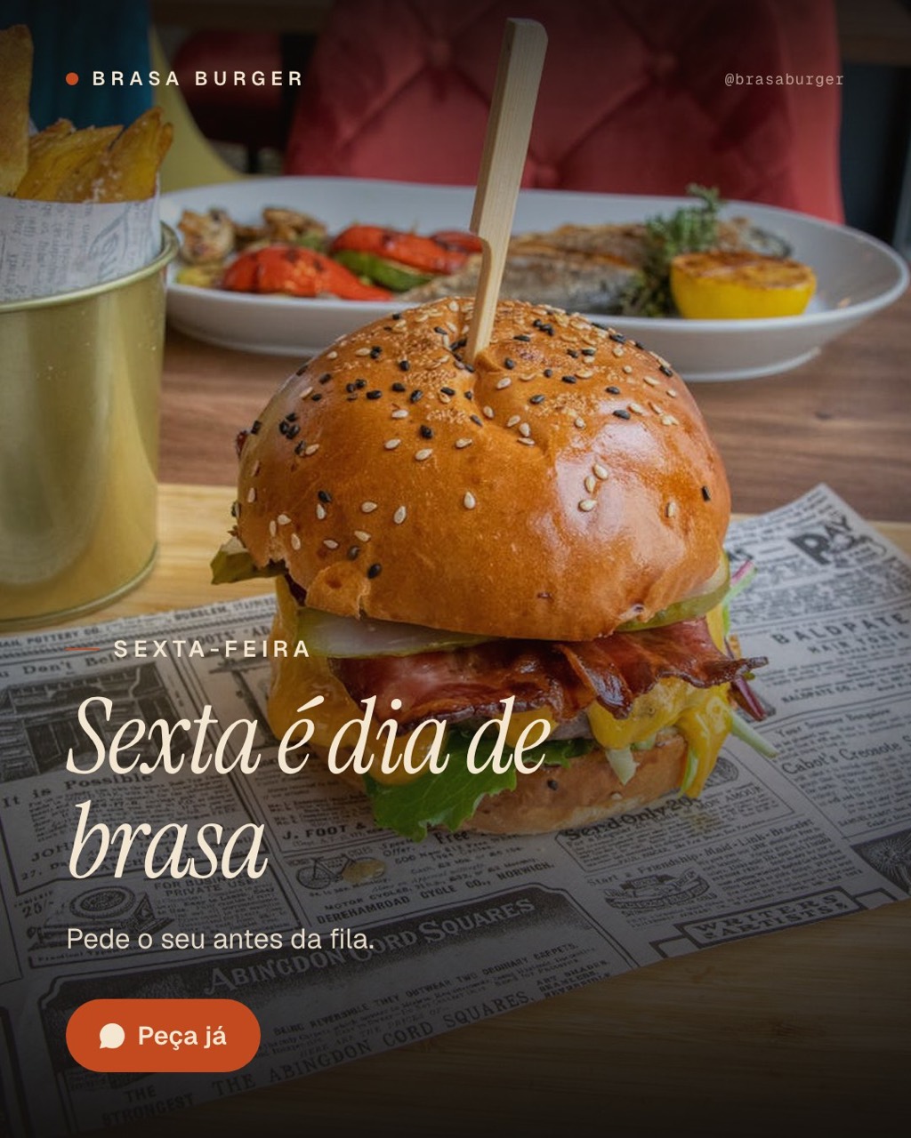 Post de hamburgueria